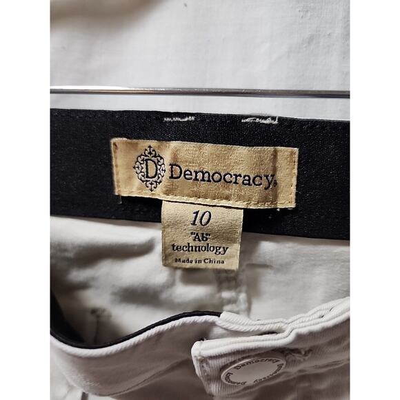 Democracy Women's "Ab" Technology Cream Colored Pants SIZE 10 Great Condition - Picture 3 of 6